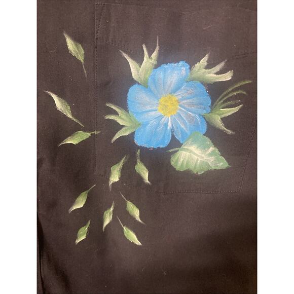 VTG Men's Hand-Painted Button Down Shirt David Taylor Dragonflies 16.5 34/35 - Picture 9 of 9